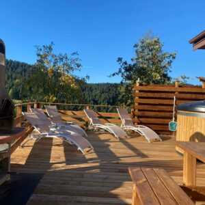 terrasse avec bain norvégien