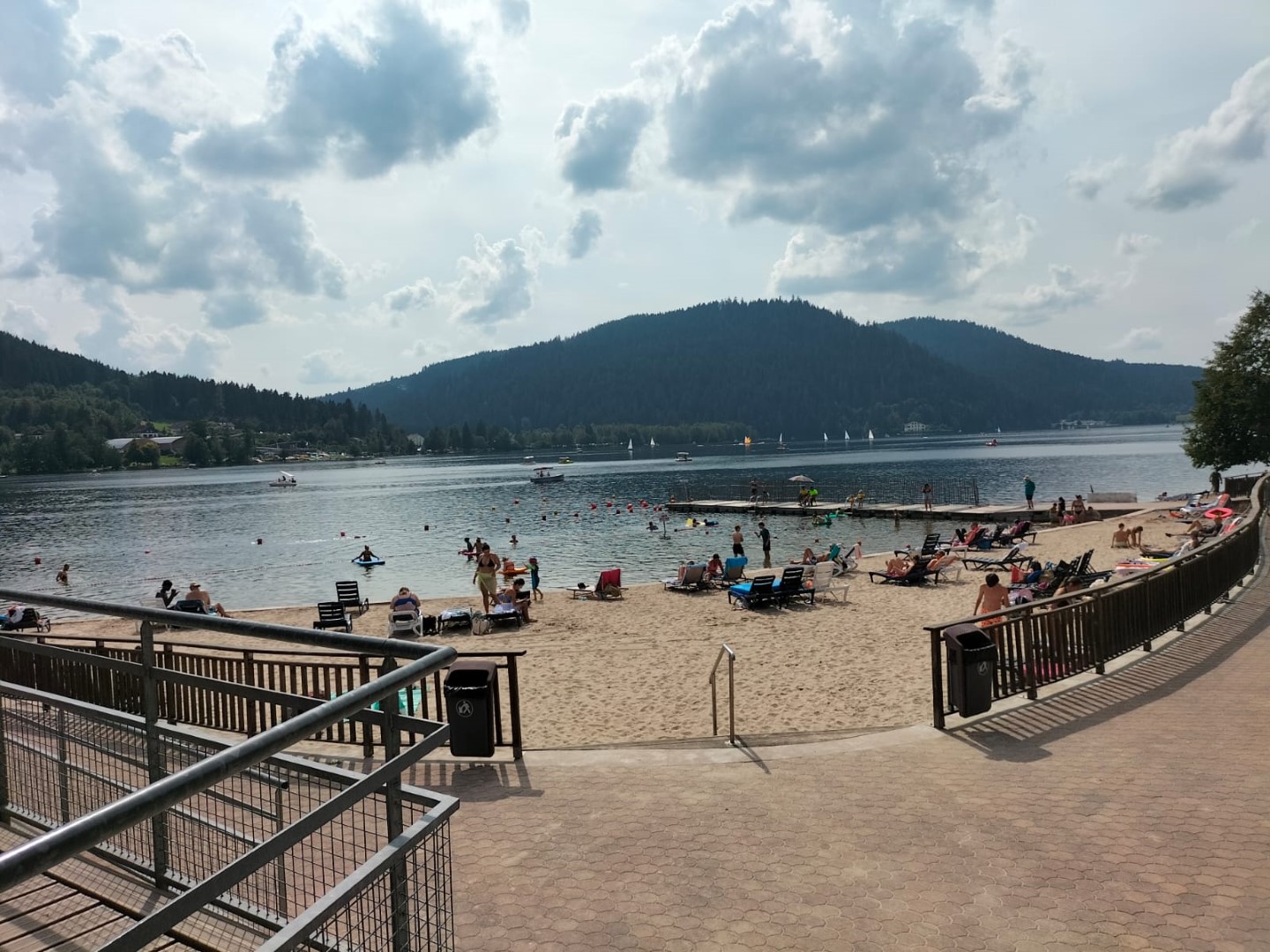 Plage surveillée de l'Union Nautique à Gérardmer